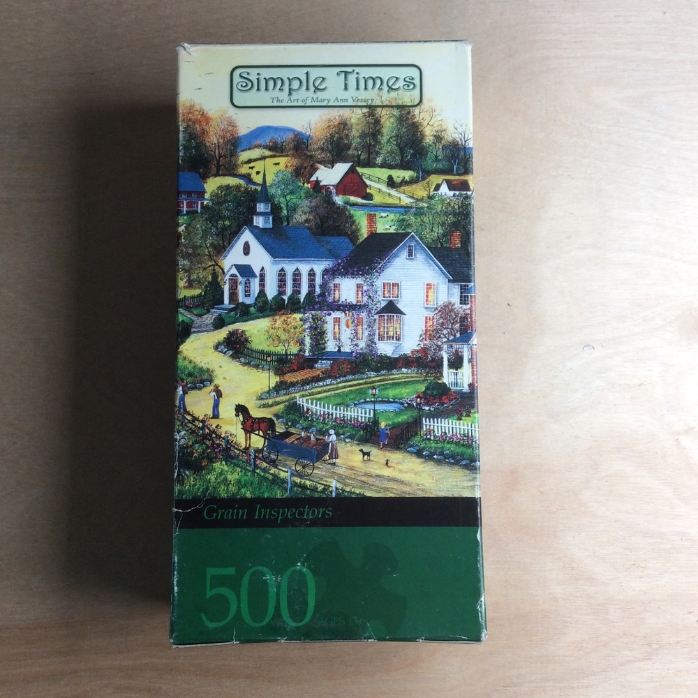Master Pieces Simple Times Grain Inspectors 500 Piece Jigsaw Puzzle